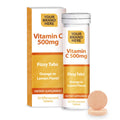 Vitamin C 500mg Effervescent Tablets Private Label | Vit C 500mg - Lemon or Orange Flavor - Immune Support | Private Label Fizzy Tablets Manufacturer