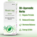 Women MentoneTM Ayurvedic Syrup | Supports Irregular Periods, PCOS, Period Pain Relief, Hormone Balance, Energy and Digestion | 30+ Herbs, Ashwagandha, Shatavari, Jamun | Pack of 2 * 200 ml