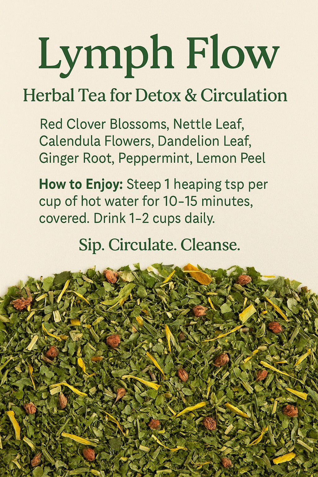 Lymph Flow – Herbal Tea for Detox & Circulation