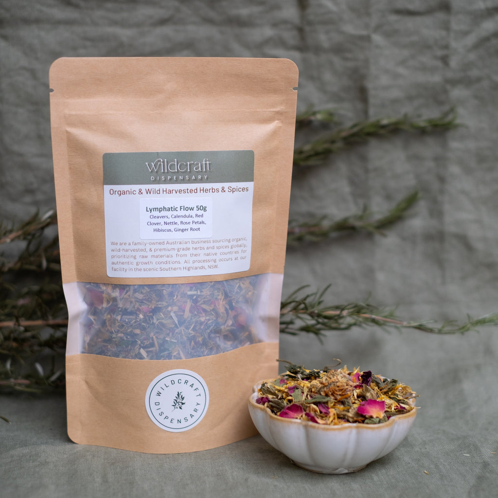 Lymphatic Flow Tea 50g | Herbal Lymphatic Support Blend for Skin, Detox and Circulation
