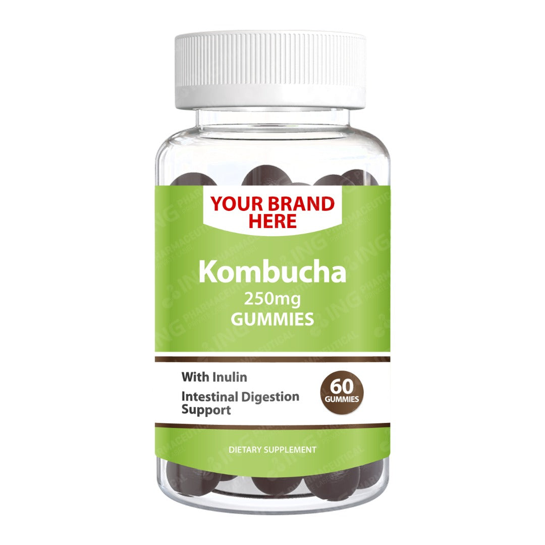 Kombucha Gummies Private Label (PECTIN) | Kombucha + Inulin | Private Label Gummy Manufacturer