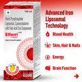 Elferri® Liposomal Iron Tablet & Syrup Supplement | Vitamin C, B9, B12, Zinc | 4x Absorption & Stomach-Friendly | Women, Men and Teenagers