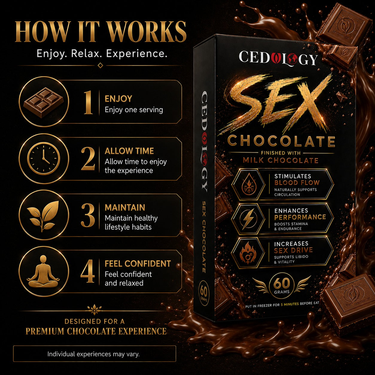 Premium Milk Chocolate Experience (60 Grams)