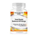 Total Body Balance & Energy Softgels White Label | Multivitamin + Minerals + Amino Acids + Taurine + Glutathione + Soy Isoflavones Private Label Softgels Manufacturer