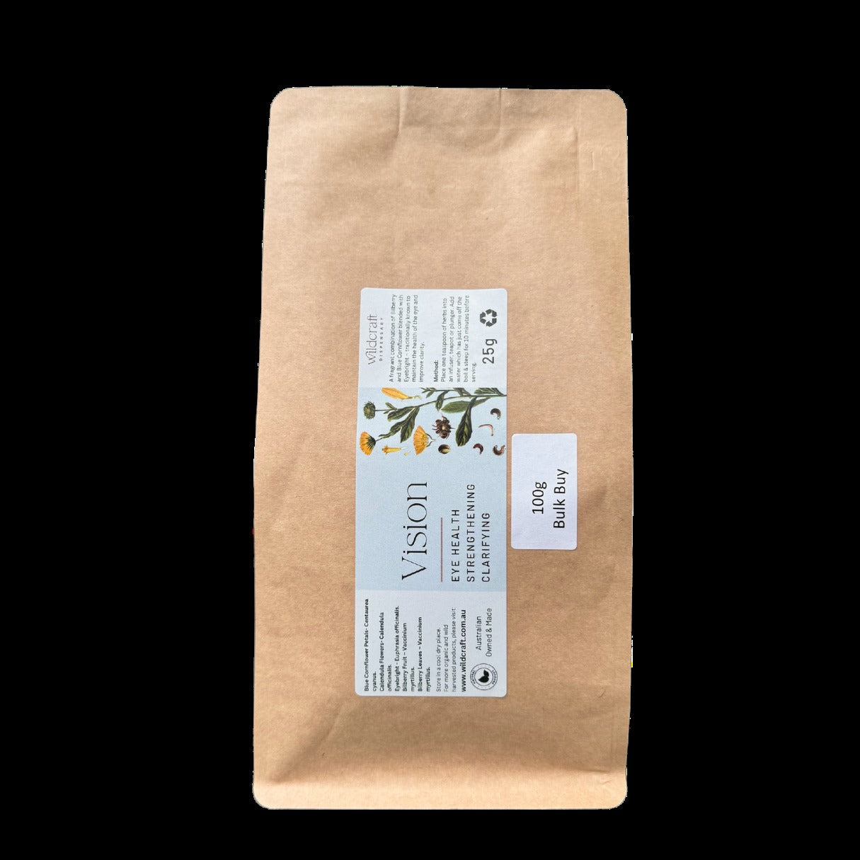 VISION HERB TEA for Eye Health with Blue Cornflower & Eyebright