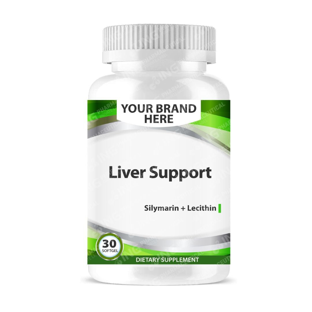Lecithin + Silymarin (Milk Thistle) Softgels White Label | Silymarin (Milk Thistle Seeds) + Lecithin (Phospholipids) - Private Label Softgels Manufacturer