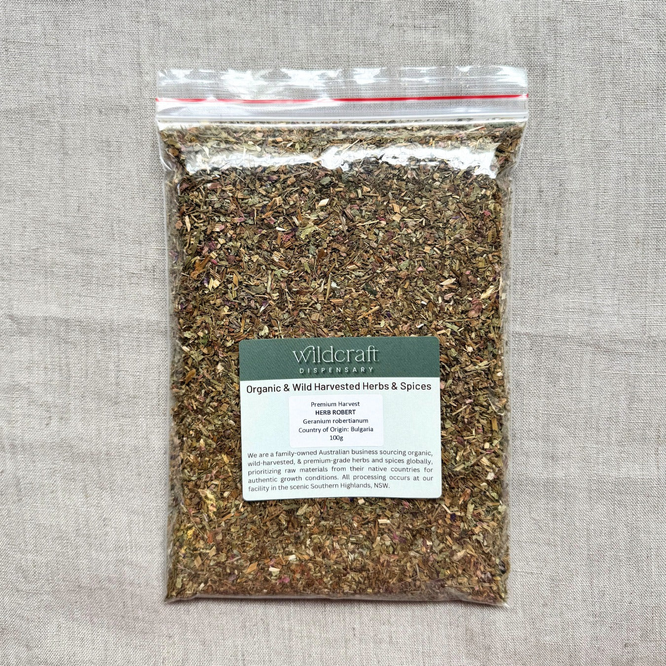 HERB ROBERT PREMIUM HARVEST 100g Geranium robertianum