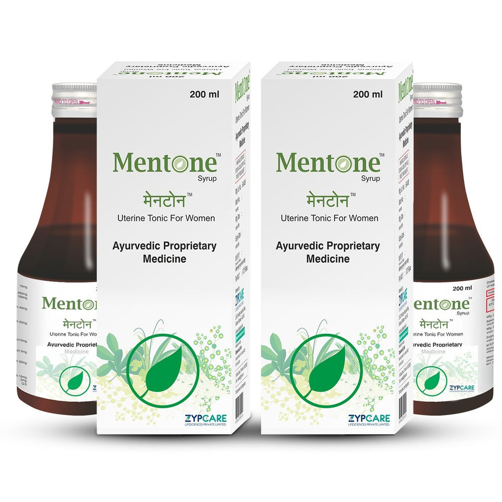 Women MentoneTM Ayurvedic Syrup | Supports Irregular Periods, PCOS, Period Pain Relief, Hormone Balance, Energy and Digestion | 30+ Herbs, Ashwagandha, Shatavari, Jamun | Pack of 2 * 200 ml