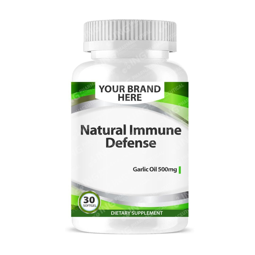 Garlic Oil 500mg Softgels White Label | Garlic Oil 500mg Private Label Softgels Manufacturer