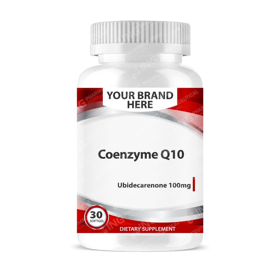 Coenzyme Q10 Softgels White Label | Ubidecarenone (CoQ10) 100mg Private Label Softgels Manufacturer