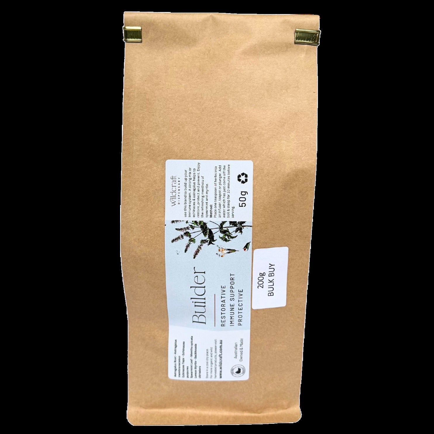 IMMUNE BUILDER HERB TEA with Echinacea & Astragalus