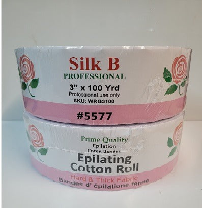 Silk B – Waxing Roll – Cotton – Hard 3′′ x 100yd