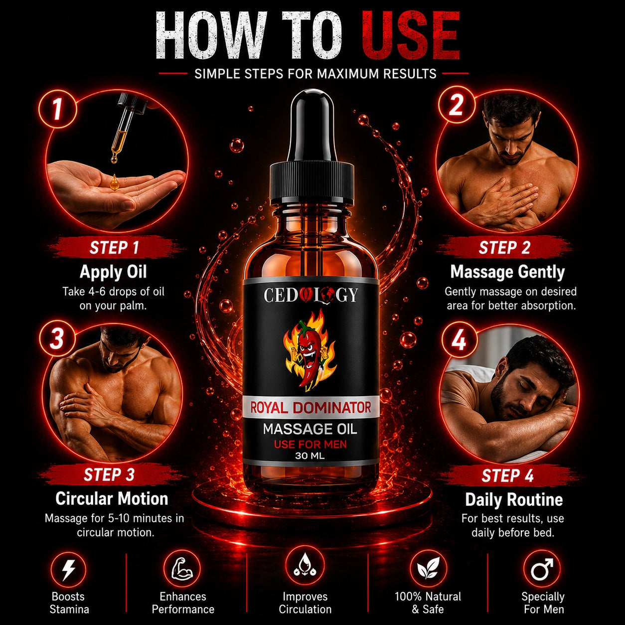 Dominator Massage Oil (30ml)