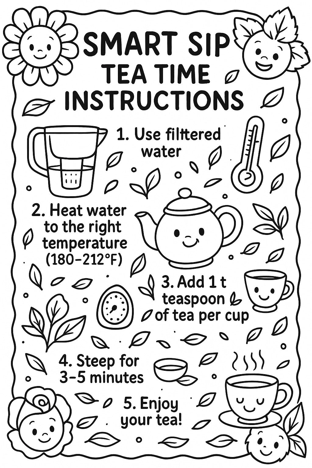 Smart Sip: Tea Around the World Coloring & Activity Book