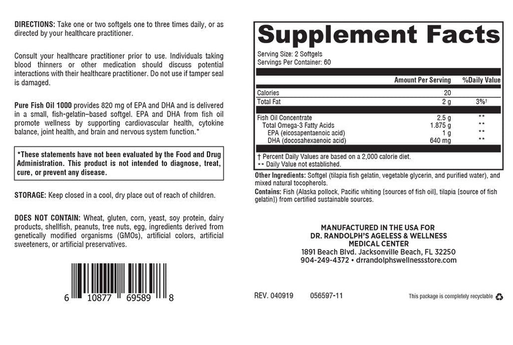 Pure Fish Oil 1000