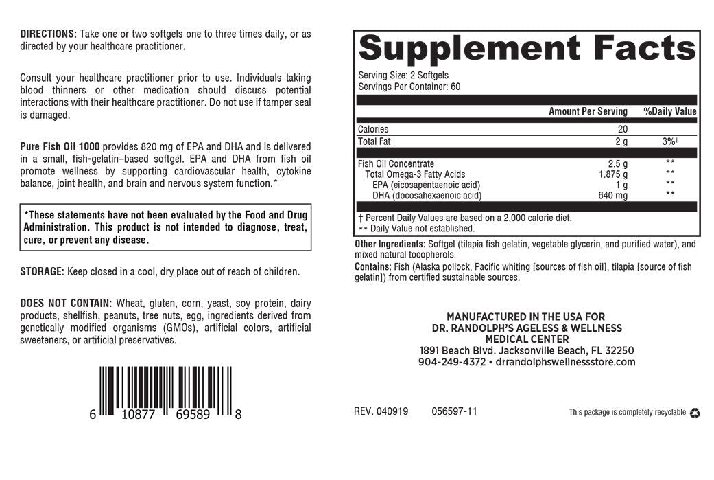 Pure Fish Oil 1000