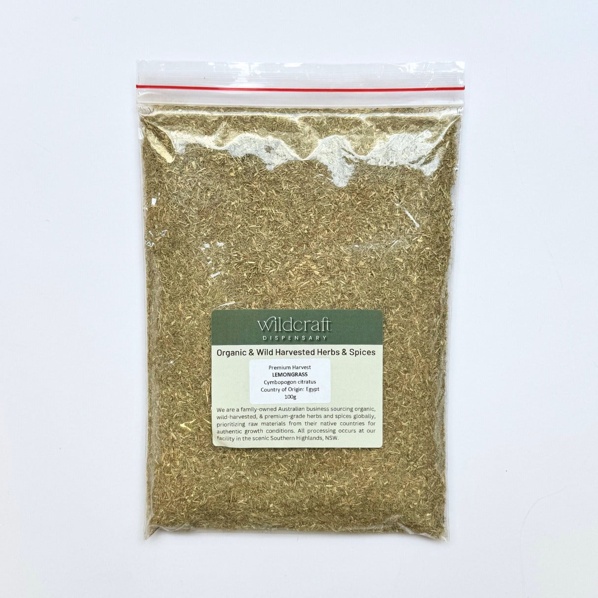 LEMONGRASS Tea Bag Cut PREMIUM HARVEST 100g Cymbopogon citratus