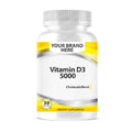 Vitamin D3 5000IU Softgels White Label | Vit D3 5000 IU Private Label Softgels Manufacturer