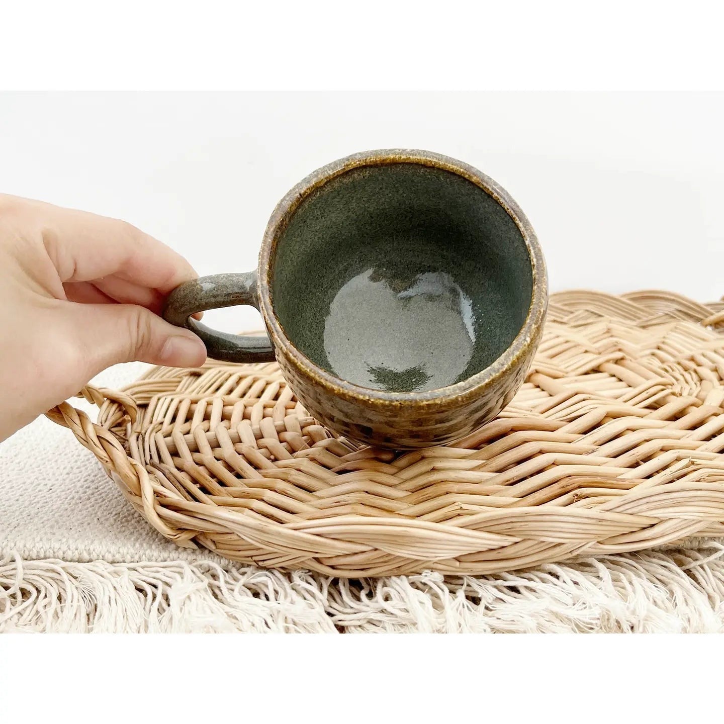 Eli.C Studio Sage Green Handmade Ceramic Mug