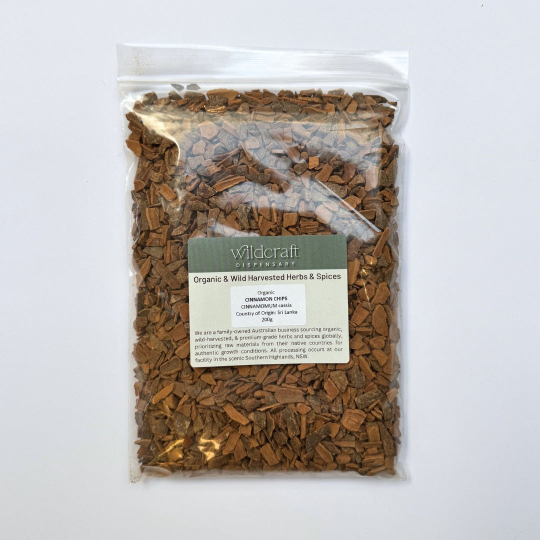 CINNAMON CHIPS ORGANIC 200g Cinnamomum cassia