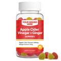 Apple Cider Vinegar + Ginger Gummies Private Label (PECTIN) | ACV + Ginger | Private Label Gummy Manufacturer | LOW MOQ FORMULA