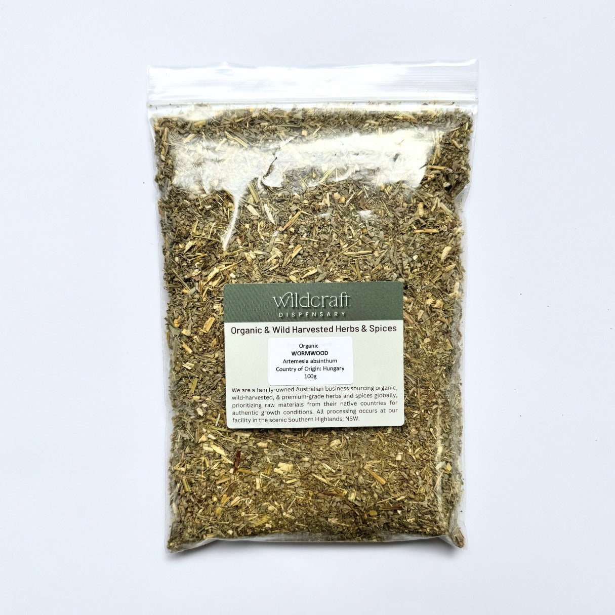 WORMWOOD ORGANIC 100g Artemesia absinthum