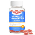Vitamin D3 400IU Gummies Private Label (PECTIN) | Vit D3 as cholecalciferol 10mcg (400IU) Gummies | Private Label Gummy Manufacturer | LOW MOQ FORMULA