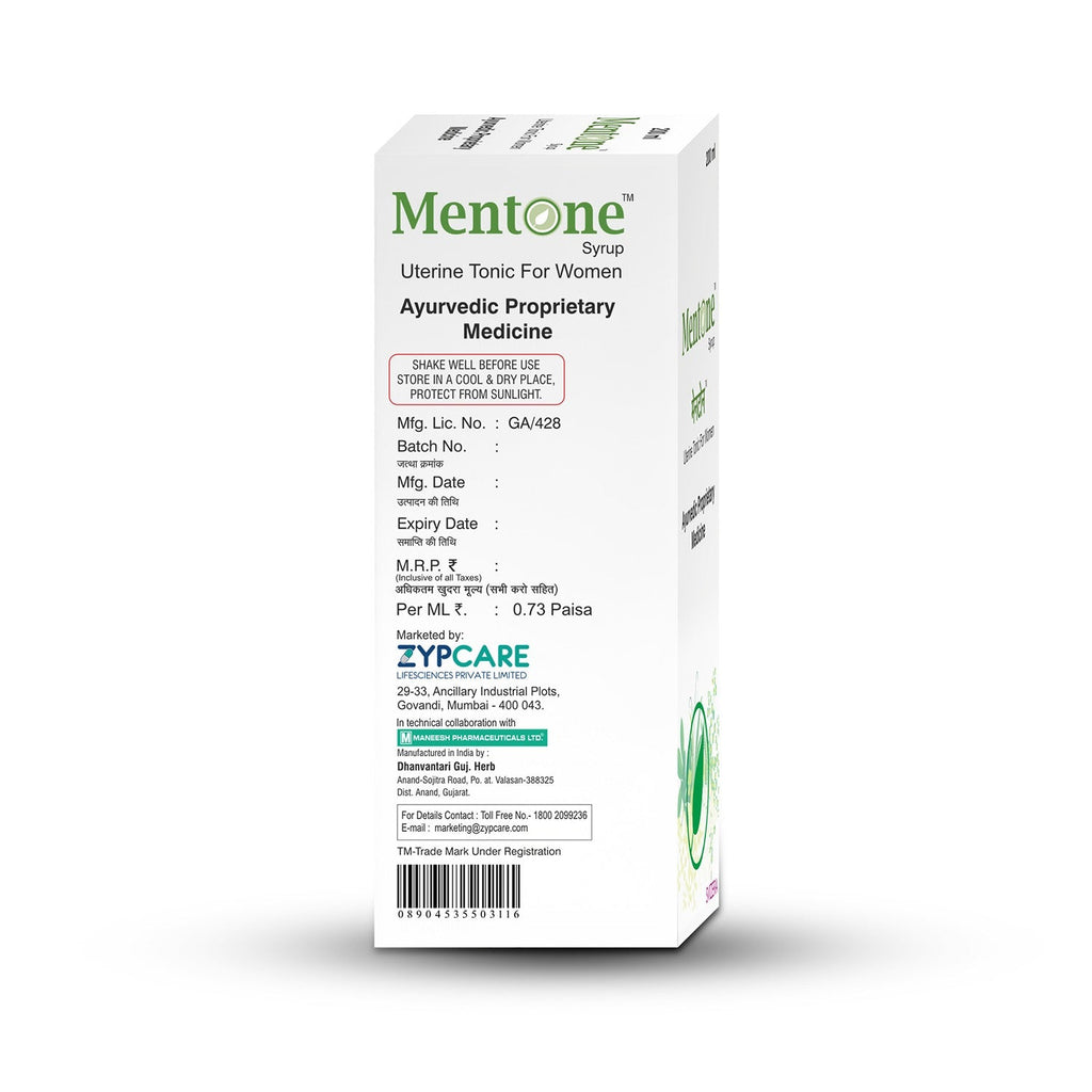 MentoneTM Women Ayurvedic Syrup | Supports Irregular Periods, PCOS, Period Pain Relief, Hormone Balance, Energy and Digestion | 30+ Herbs, Ashwagandha, Shatavari, Jamun | Pack of 2 * 200 ml