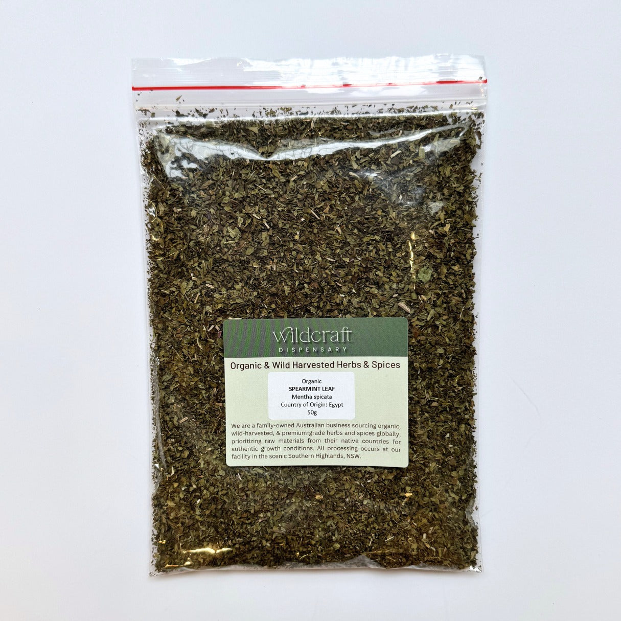 SPEARMINT LEAF ORGANIC 50g Mentha spicata