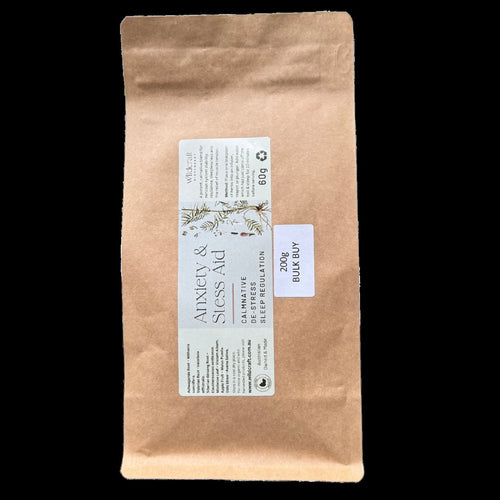 ANXIETY & STRESS AID - Ashwagandha, Oatstraw, Valerian & More.