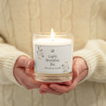 Glass jar soy wax candle