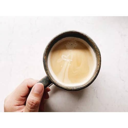 Eli.C Studio Sage Green White Handmade Ceramic Mug