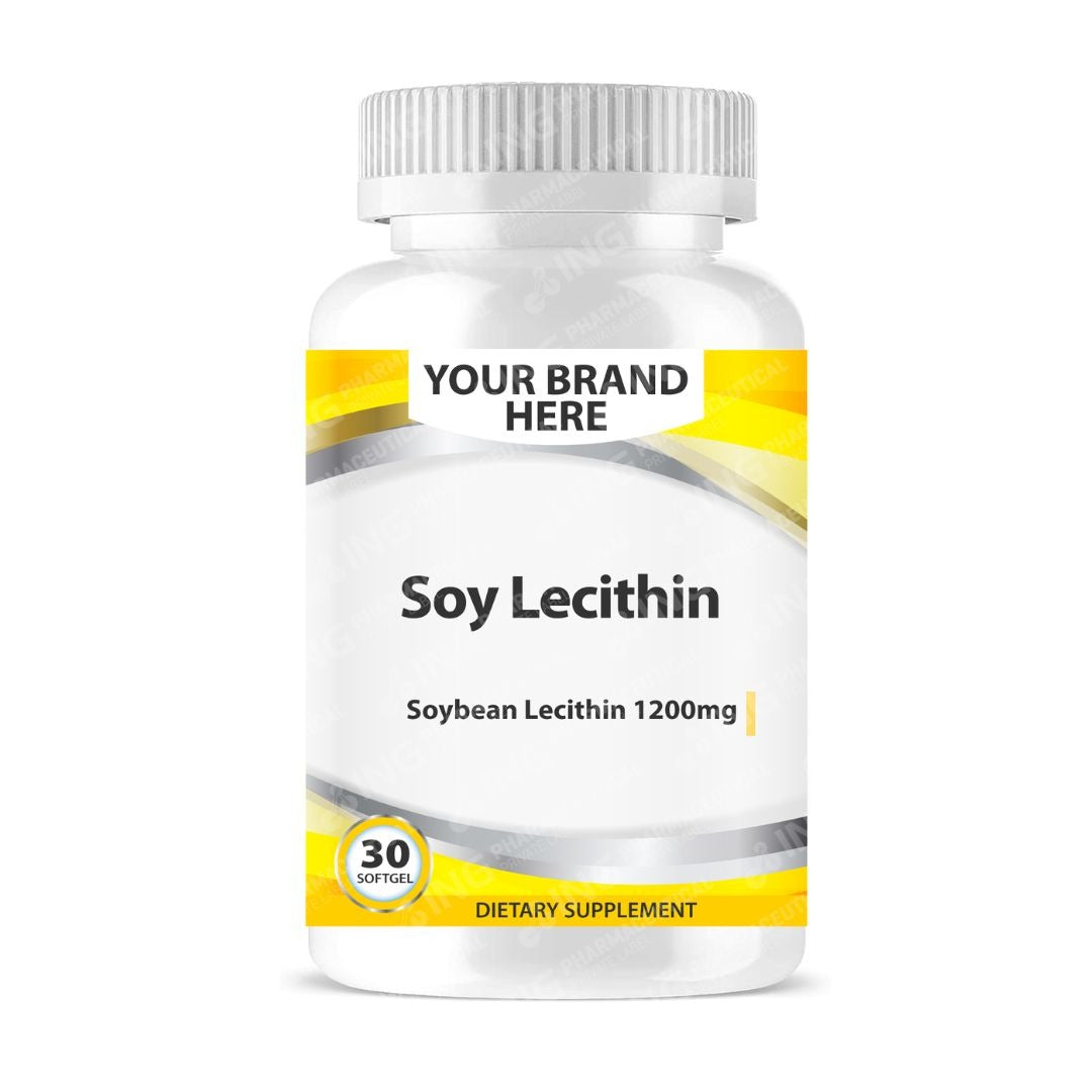 Soy Lecithin Softgels White Label | Soybean Lecithin 1200mg Private Label Softgels Manufacturer