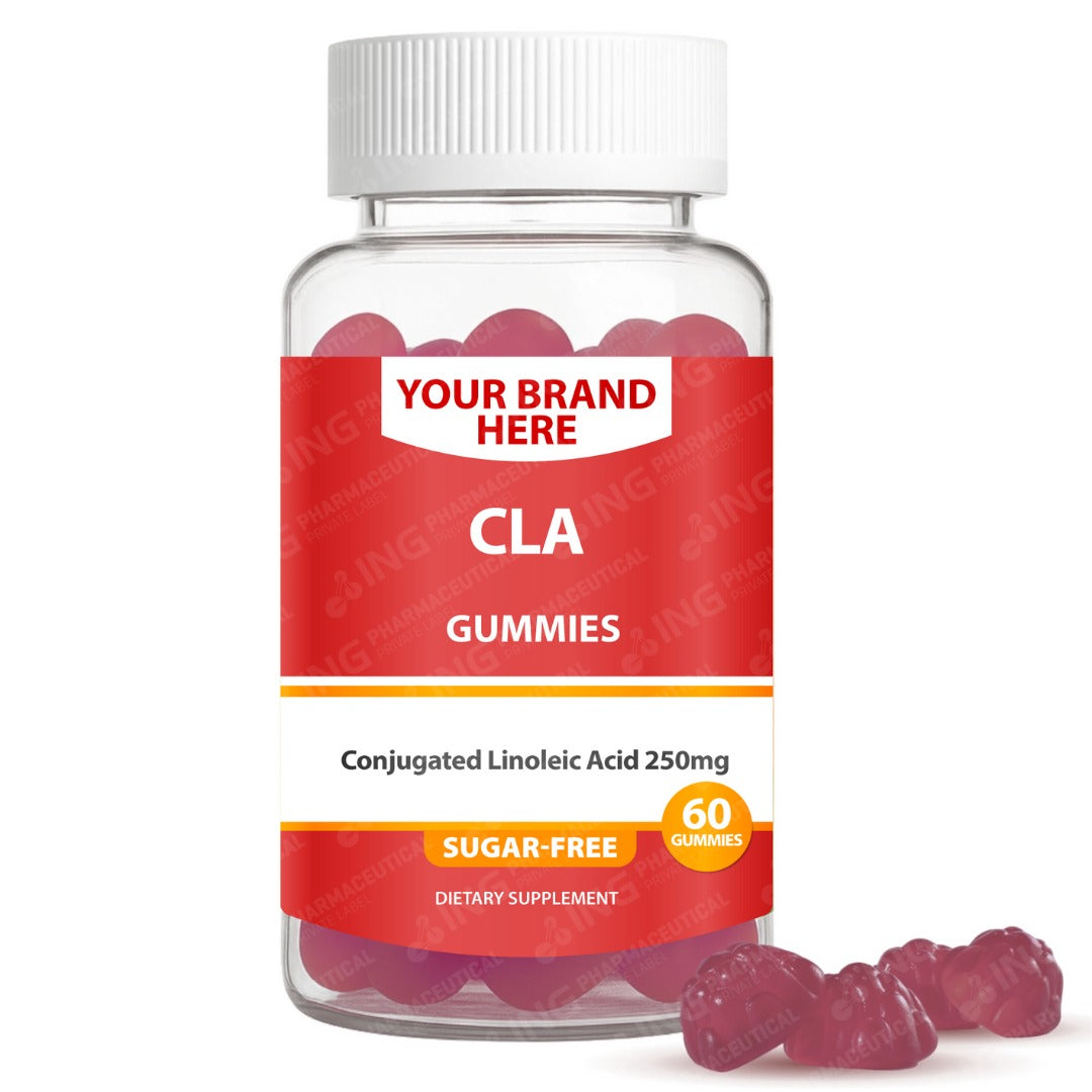CLA (Sugar-Free) Gummies Private Label (PECTIN) | Conjugated Linoleic Acid (CLA) 250mg | Private Label Gummy Manufacturer | LOW MOQ FORMULA