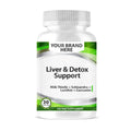 Liver & Detox Support Softgels White Label | Silymarin Milk Thistle + Schisandra + Lecithin + Curcumin - Private Label Softgels Manufacturer