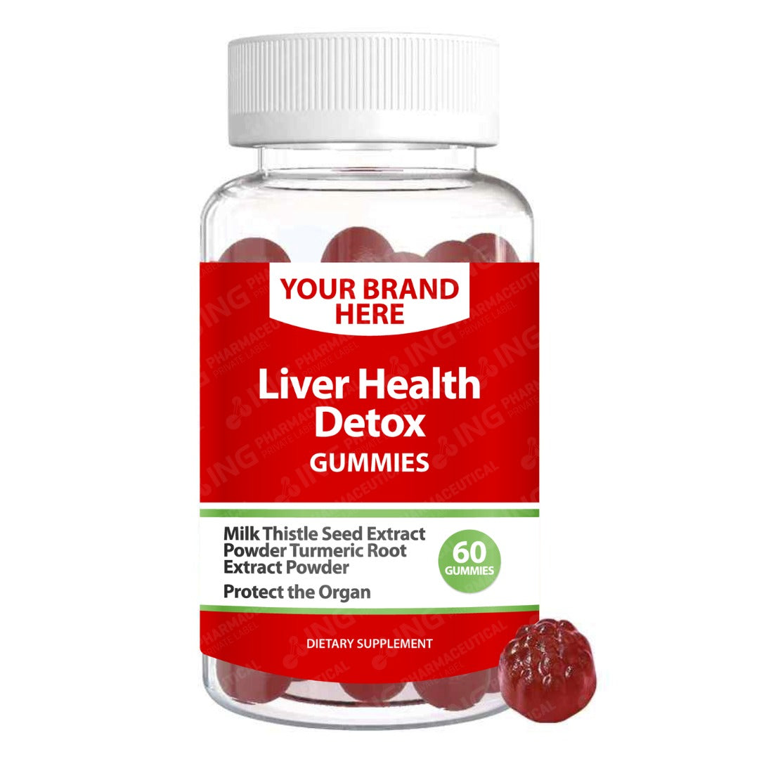 Liver Detox Gummies Private Label (PECTIN) | Milk Thistle + Turmeric | Private Label Gummy Manufacturer