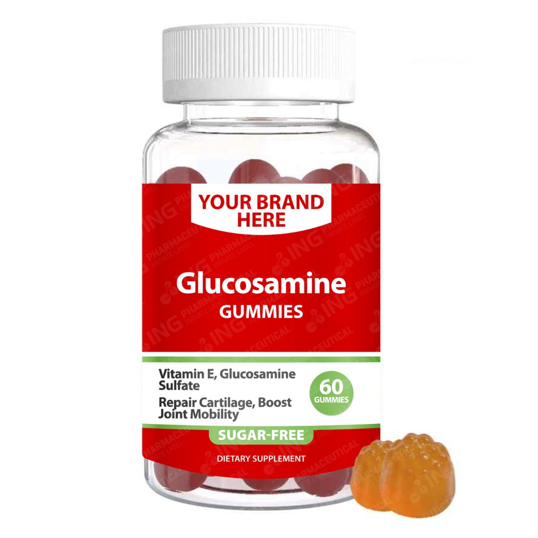 Glucosamine Gummies SUGAR-FREE Private Label (PECTIN) | Glucosamine Sulfate + Vitamin E | Private Label Gummy Manufacturer