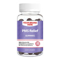 PMS Relief Gummies Private Label (PECTIN) | B6 + B12 + Lemon Balm + Ashwagandha + Chaste Berry + Cranberry + Magnesium | Private Label Gummy Manufacturer