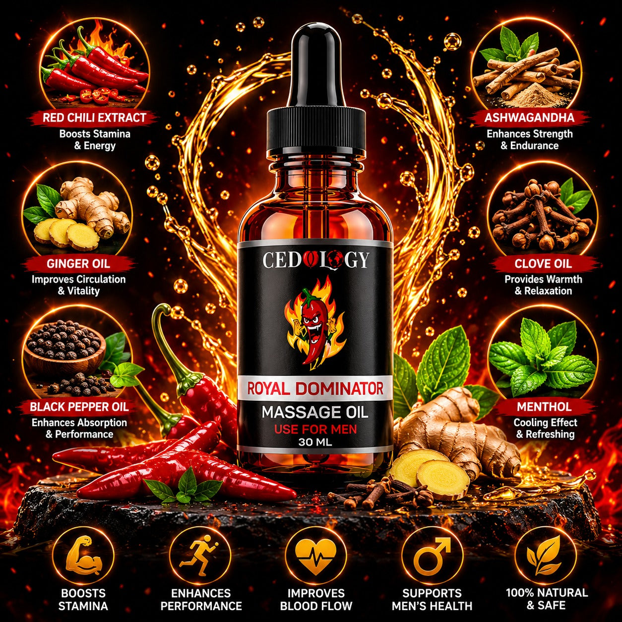 Dominator Massage Oil (30ml)