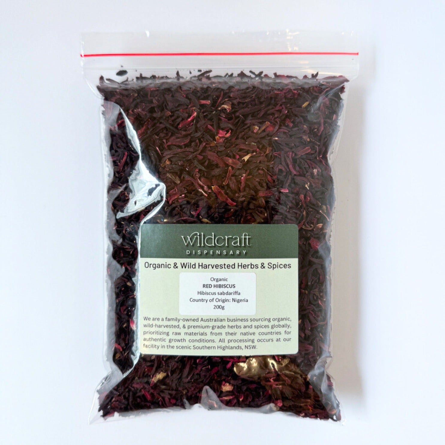 HIBISCUS FLOWER ORGANIC 200g Rosella sabdariffa
