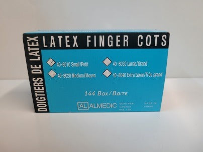 Finger Cot – Medium – Latex – 144/box