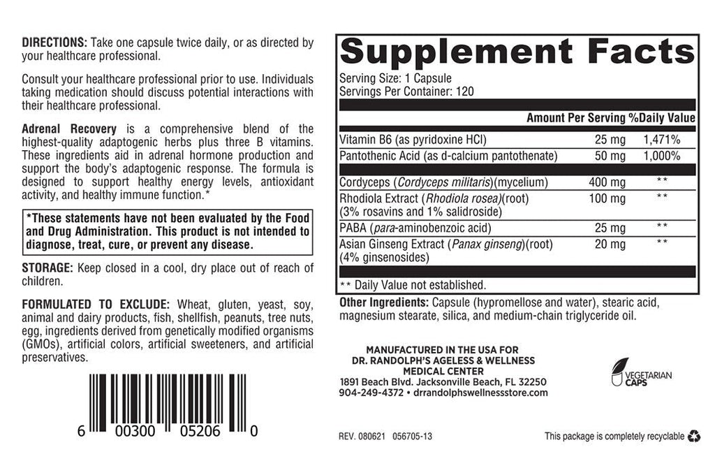 Adrenal Recovery