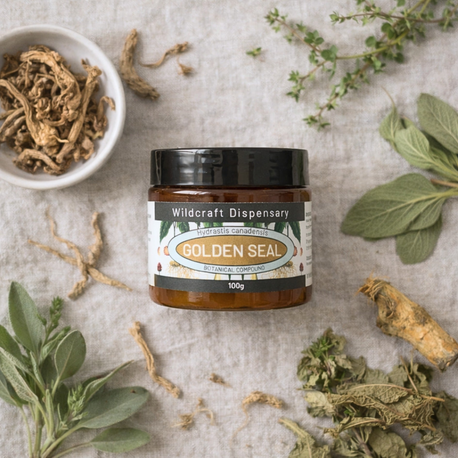 Wildcraft GOLDEN SEAL HERBAL OINTMENT for Cracked, Sensitive, and Slow Healing Skin