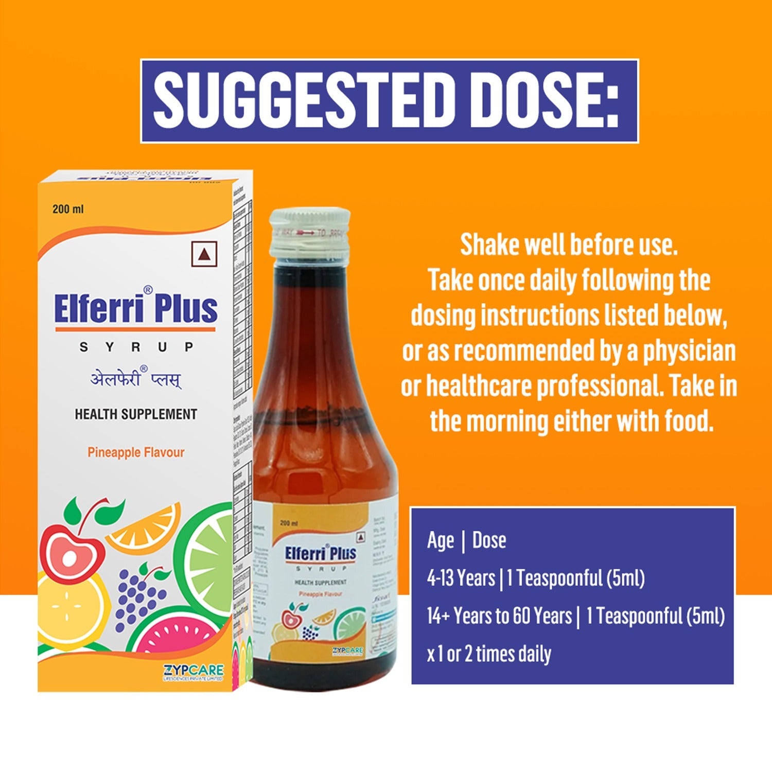 Multivitamin Syrup 200ml * 2 Bottles | Women, Men & Old Adults, Kids & Teenagers | Vitamin & Minerals