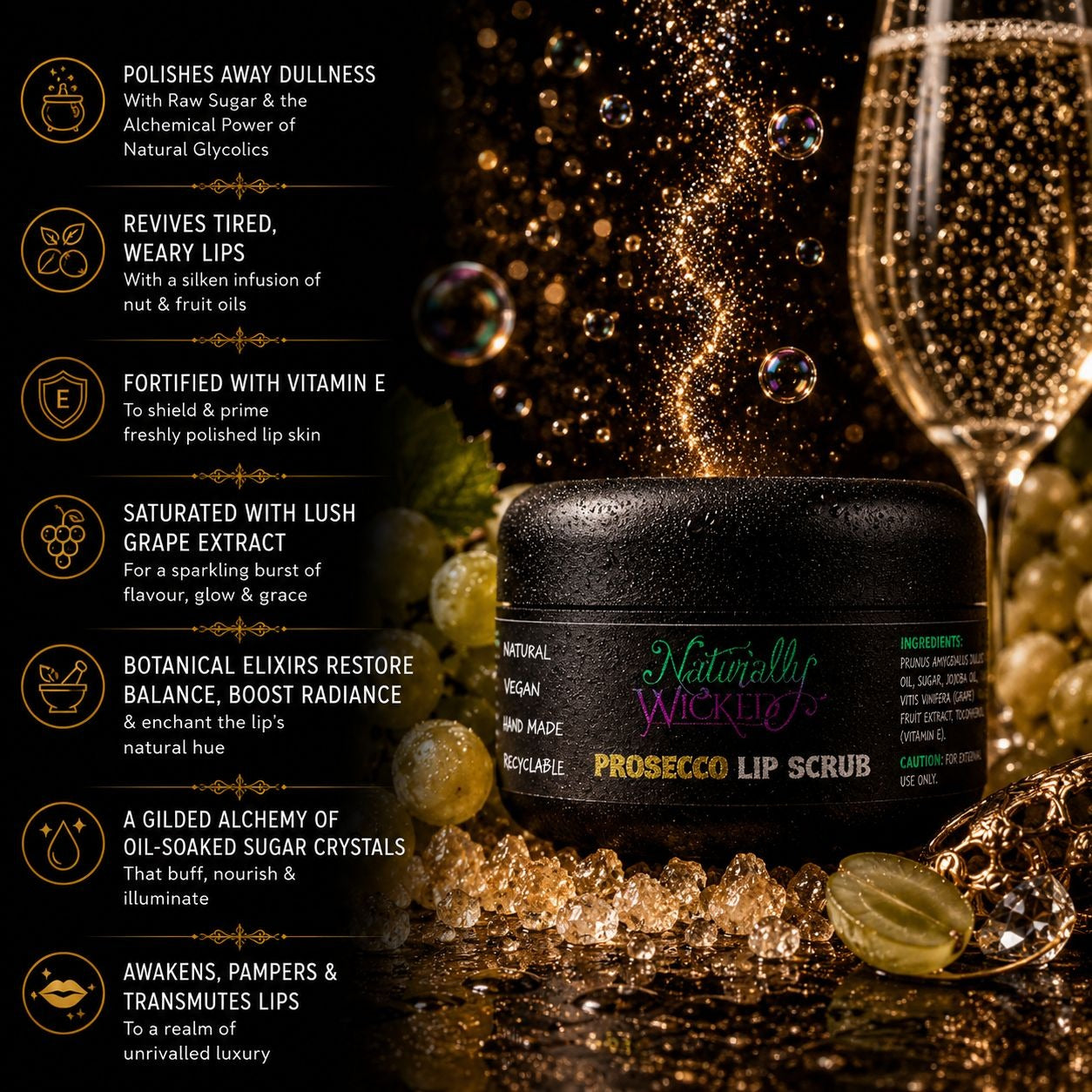 Prosecco Lip Scrub