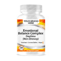 Emotional Balance Complex – Daytime (Non-Drowsy) Softgels White Label | Valerian + Humulus (Hops) + Melissa + Thiamine (B1) - Private Label Softgels Manufacturer