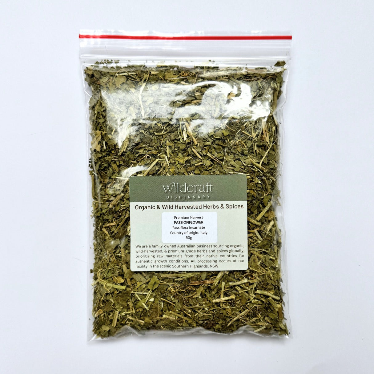 PASSIONFLOWER LEAF PREMIUM HARVEST 50g Passiflora incarnata