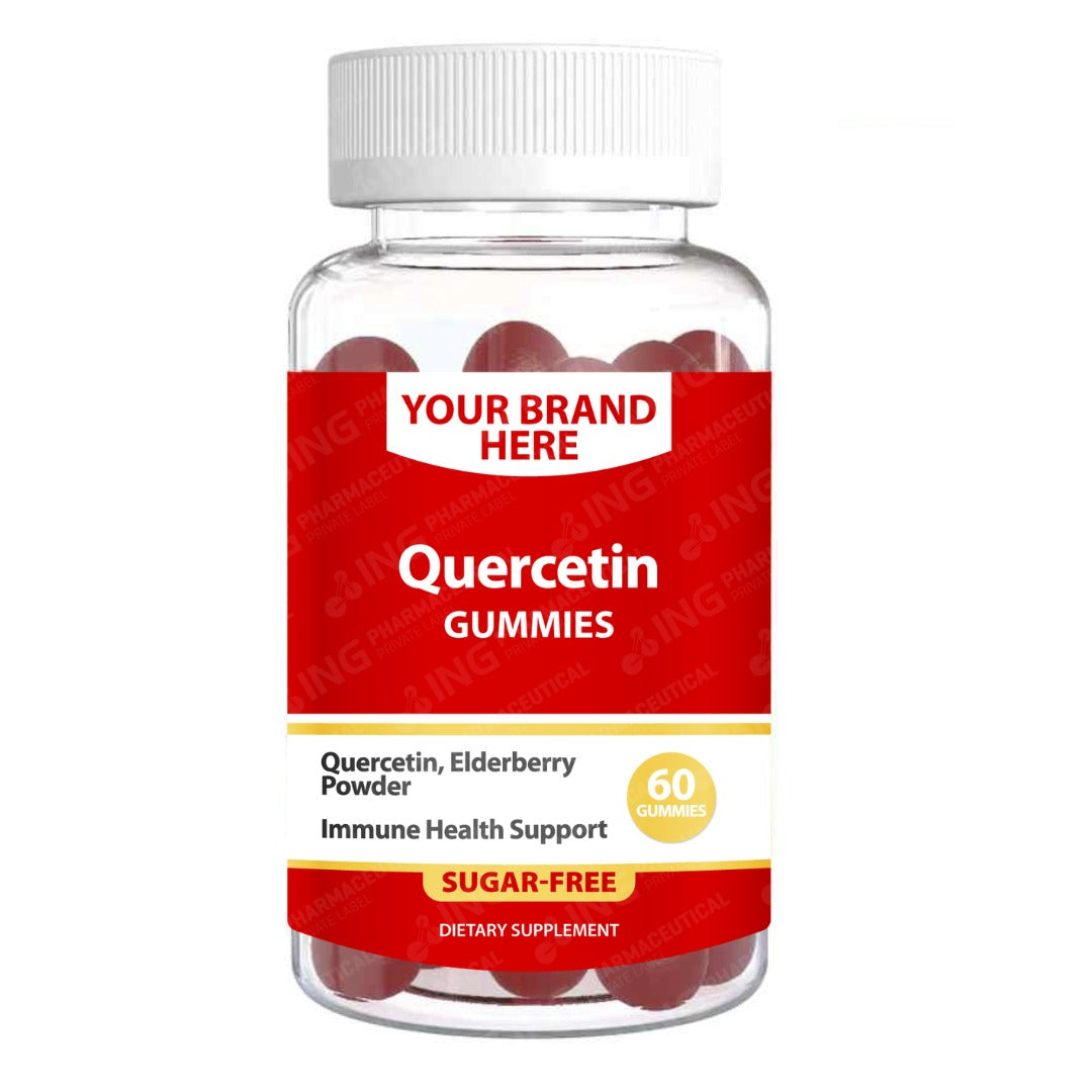 Quercetin Gummies SUGAR-FREE Private Label (PECTIN) | Quercetin + Elderberry Powder | Private Label Gummy Manufacturer