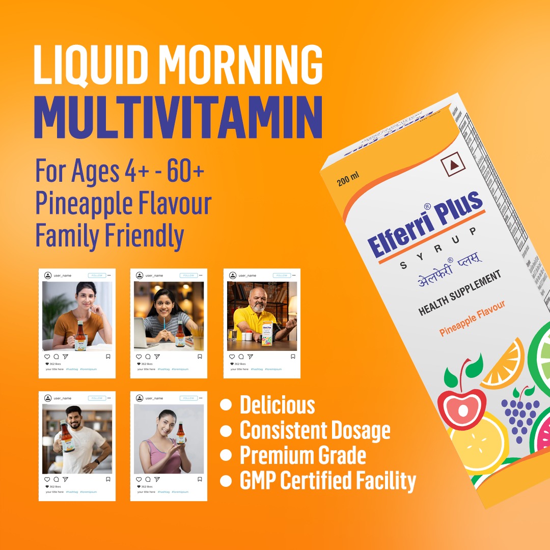 Multivitamin Syrup 200ml * 2 Bottles | Women, Men & Old Adults, Kids & Teenagers | Vitamin & Minerals