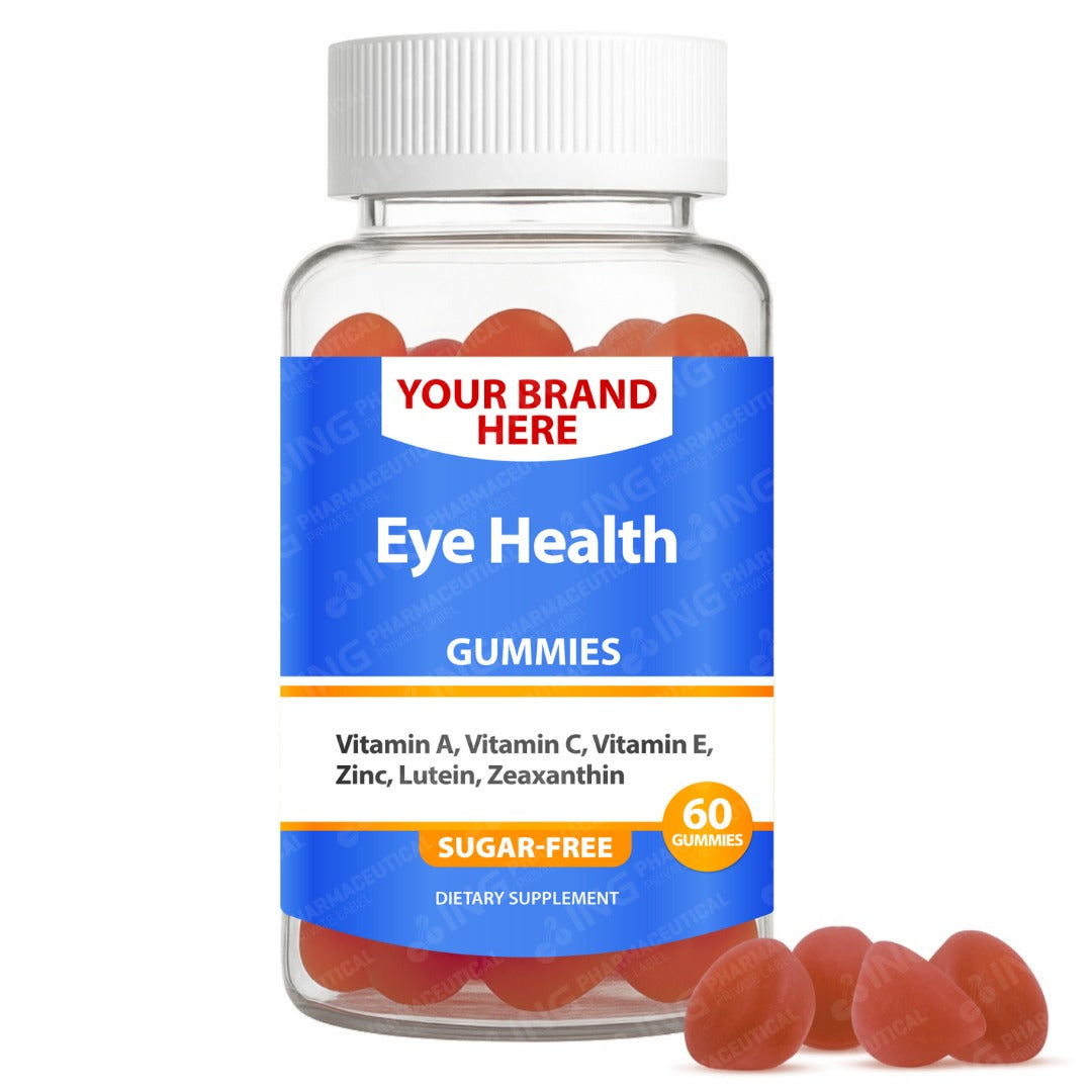 Eye Health (Sugar-Free) Gummies Private Label (PECTIN) | Vision Support Gummies | Private Label Gummy Manufacturer | LOW MOQ FORMULA